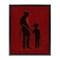 Stupell Industries Burgundy Cowboy Father & Son Floating Frame, design by Arlington Prints